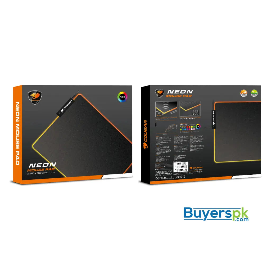 Cougar Neon Rgb Medium Smooth Cloth Gaming Mouse Pad - Price in Pakistan Cougar Neon Rgb Medium Smooth Cloth Gaming Mouse Pad - Price in Pakistan